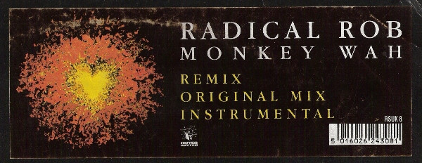 Radical Rob - Monkey Wah, Electronic, House, 1991 - R & S Records, UK, Vinyl 1x 12", 45 RPM
