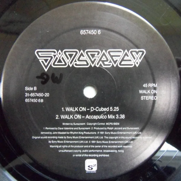 Album cover for Walk On by Sunscreem