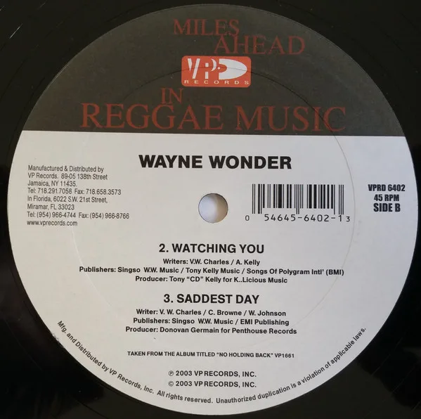 Album cover for No Letting Go by Wayne Wonder