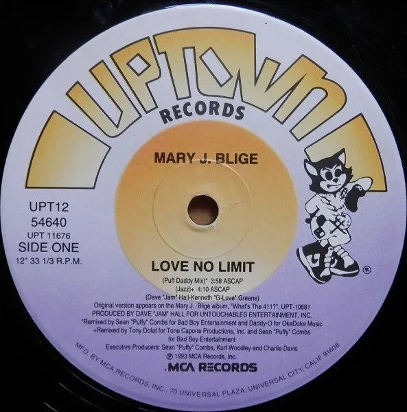 Album cover for Love No Limit by Mary J. Blige
