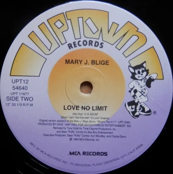 Album cover for Love No Limit by Mary J. Blige