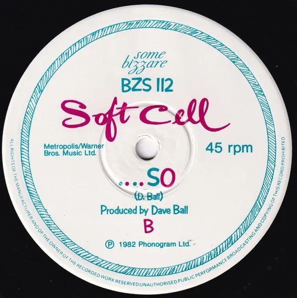 Soft Cell - What!, Electronic, Synth-pop, 1982 - Some Bizzare, UK, Vinyl 1x 12", 45 RPM, Single, Stereo