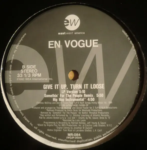 En Vogue - Give It Up, Turn It Loose, Funk / Soul, Hip Hop, Contemporary R&B, EastWest Records America, Warner Music Japan, J