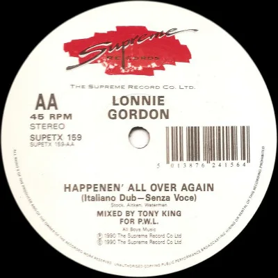Album cover for Happenin' All Over Again (The Remix) by Lonnie Gordon