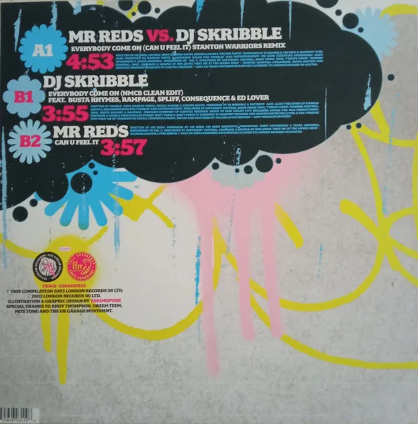 Album cover for Everybody Come On (Can U Feel It) by Mr. Reds Vs. DJ Skribble