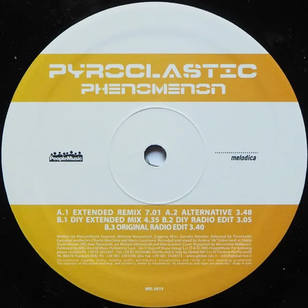 Album cover for Phenomenon by Pyroclastic