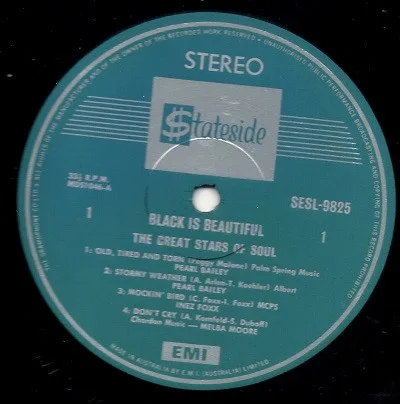 Album cover for Black Is Beautiful - The Great Stars Of Soul by Various