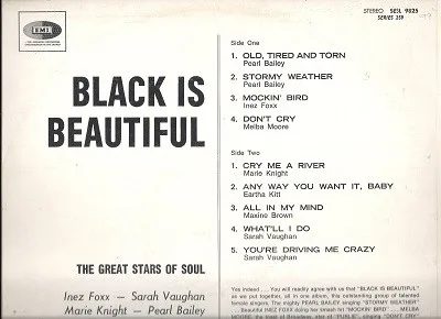 Album cover for Black Is Beautiful - The Great Stars Of Soul by Various