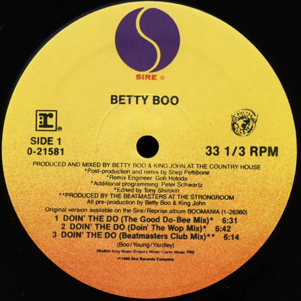 Album cover for Doin' The Do by Betty Boo