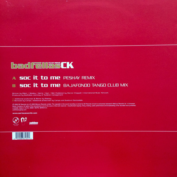 Album cover for Soc It To Me by Badfellas Featuring Clive King