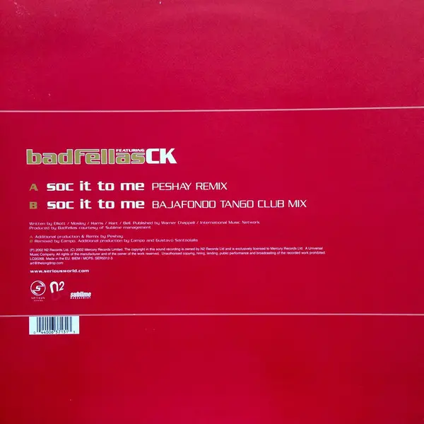 Album cover for Soc It To Me by Badfellas Featuring Clive King