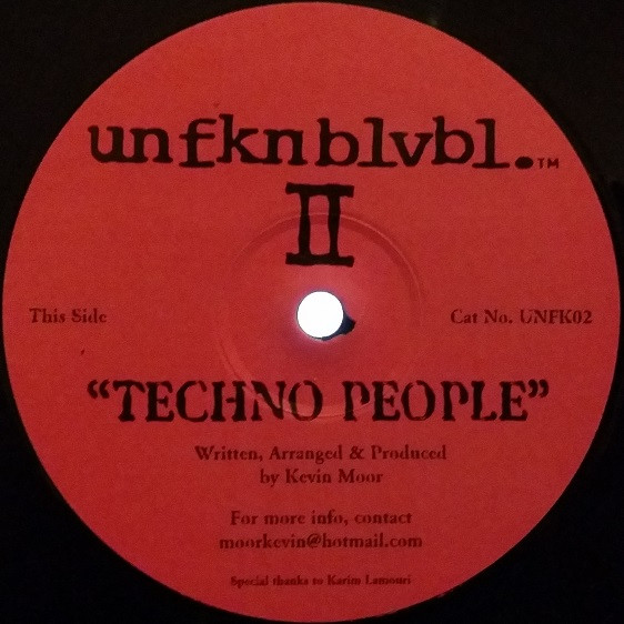 Kevin Moor - Kamagra / Techno People, Electronic, Hard House, Techno, 2003 - Unfknblvbl, UK, Vinyl 1x 12", 45 RPM