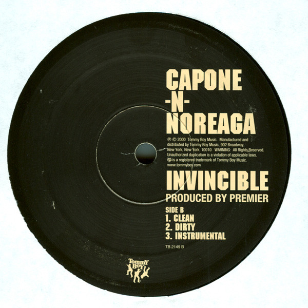 Capone - N- Noreaga - Y'all Don't Wanna / Invincible, Hip Hop, 2000 - Tommy Boy, US, Vinyl 1x 12", 33 ⅓ RPM, Promo