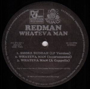 Redman - Whateva Man, Hip Hop, 1996 - Def Jam Music Group Inc., Def Squad, US, Vinyl 1x 12", 33 ⅓ RPM, Stereo