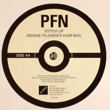 Proper Filthy Naughty - Stitch Up, Electronic, Breaks, 2004 - 10 Kilo, UK, Vinyl 1x 12", 45 RPM