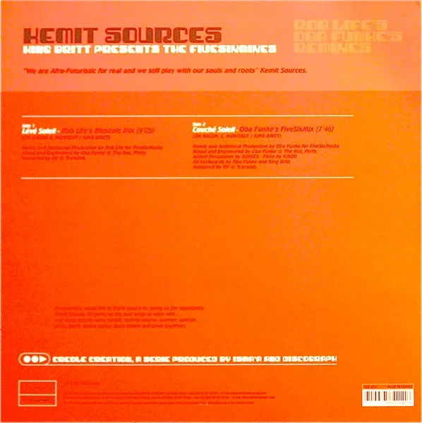 Album cover for King Britt Presents The Fivesixmixes by Kemit Sources