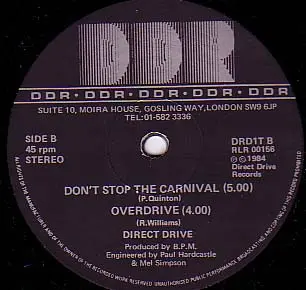 Direct Drive (3) - Pass The Paper, Electronic, Funk / Soul, Disco, Electro, Soul, 1984 - Direct Drive Records, UK, Vinyl 1x 1