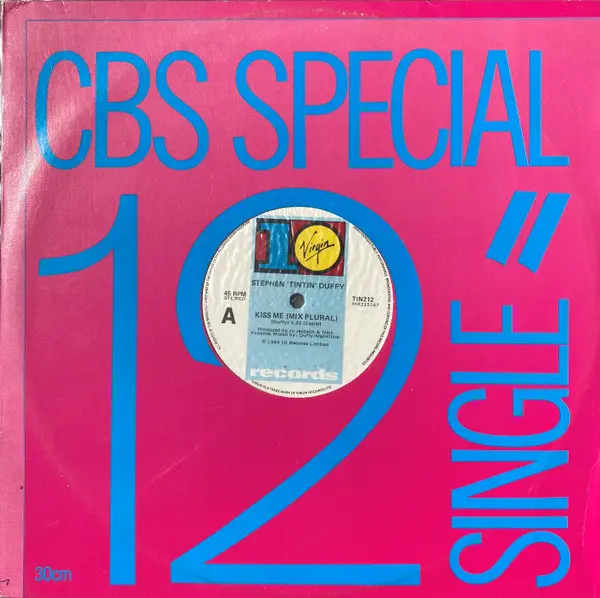 Stephen Duffy - Kiss Me (Mix Plural), Electronic, Pop, Synth-pop, 1985 - 10 Records, Virgin, Australia, Vinyl 1x 12", 45 RPM