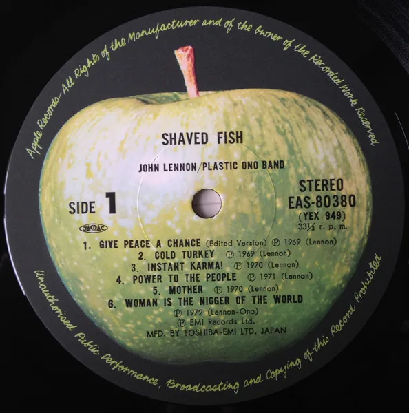 Album cover for Shaved Fish by John Lennon / Plastic Ono Band, The