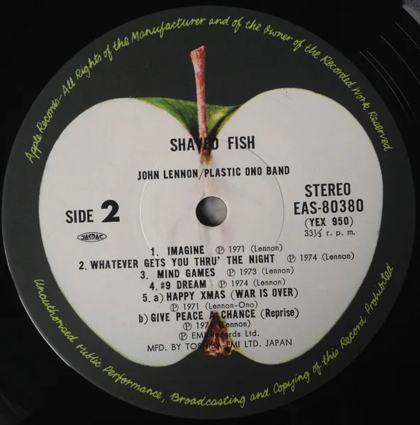 Album cover for Shaved Fish by John Lennon / Plastic Ono Band, The