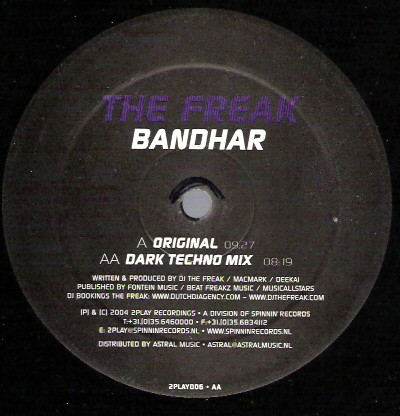 Album cover for Bandhar by Freak, The