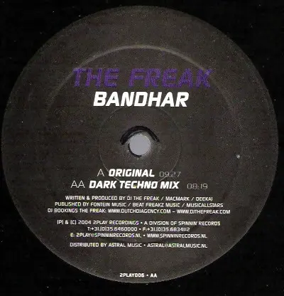 Album cover for Bandhar by Freak, The