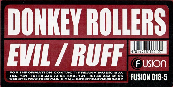 Album cover for Evil / Ruff by Donkey Rollers