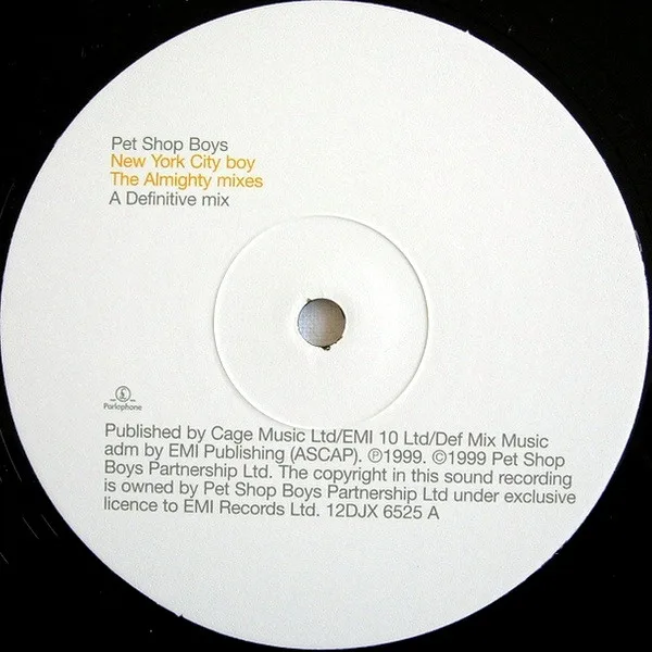 Album cover for NYC Boy (The Almighty Mixes) by Pet Shop Boys