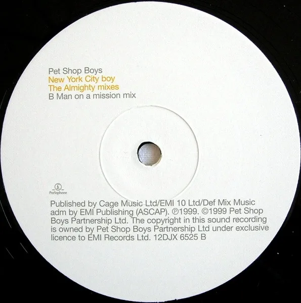 Album cover for NYC Boy (The Almighty Mixes) by Pet Shop Boys