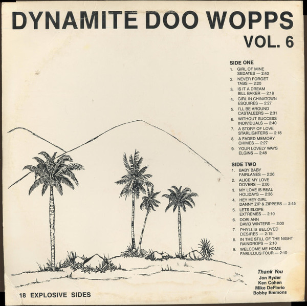Various - Dynamite Doo Wopps - Volume 6 - 0 - Doo Wop - Dynamite Doo Wopps - Vinyl 1x LP, Compilation