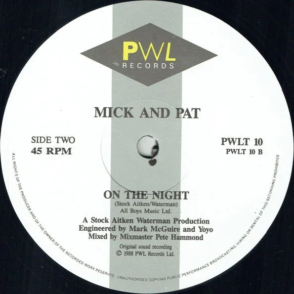Album cover for Let's All Chant by Pat & Mick