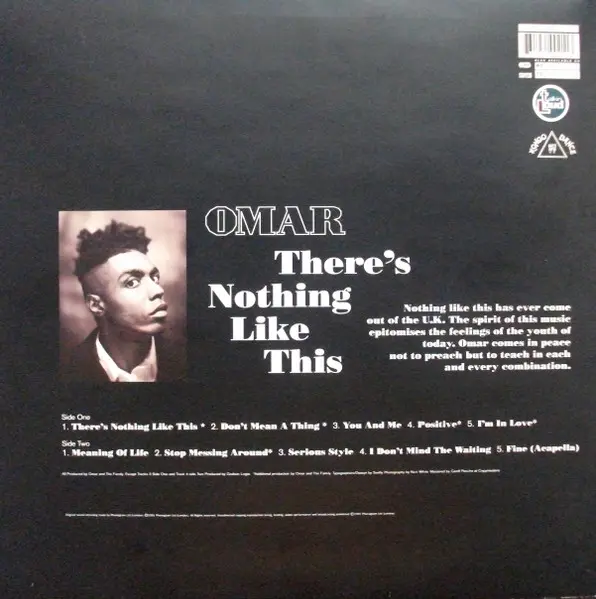 Omar - There's Nothing Like This, Electronic, Funk / Soul, Acid Jazz, Soul, 1991 - Kongo Dance, Talkin' Loud, UK, Vinyl 1x LP