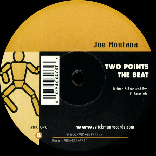 Joe Montana - Car Wash, Electronic, House, Tech House, 2000 - Stickman Records, Canada, Vinyl 1x 12"