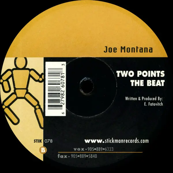 Joe Montana - Car Wash, Electronic, House, Tech House, 2000 - Stickman Records, Canada, Vinyl 1x 12"