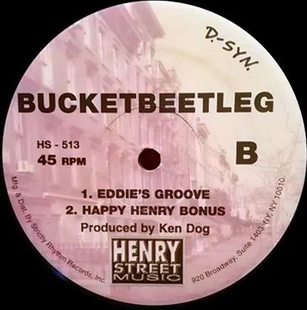 Album cover for Bucketbeetleg by Ken Dog