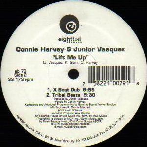 Connie Harvey & Junior Vasquez - Lift Me Up, Electronic, House, 1995 - Eightball Records, US, Vinyl 1x 12", 33 ⅓ RPM