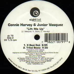 Connie Harvey & Junior Vasquez - Lift Me Up, Electronic, House, 1995 - Eightball Records, US, Vinyl 1x 12", 33 ⅓ RPM