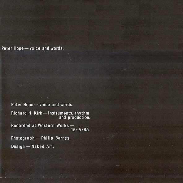 Peter Hope, Richard H. Kirk - Leather Hands, Electronic, Electro, Industrial, 1985 - Doublevision, UK, Vinyl 1x 12", 45 RPM