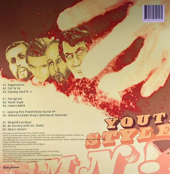 Damn! - Youth Style, Electronic, Future Jazz, 2004 - Raw Fusion Recordings, Sweden, Vinyl 2x LP, Album