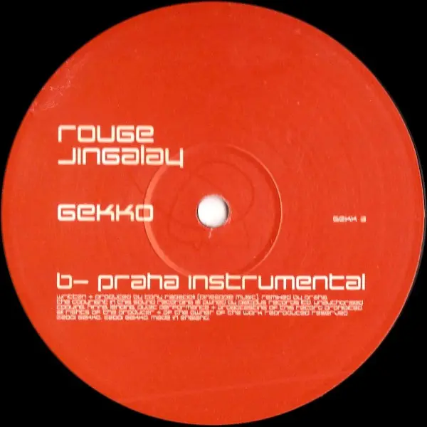 Rouge - Jingalay, Electronic, Progressive House, Tech House, Tribal House, 2001 - Gekko, UK, Vinyl 1x 12", 33 ⅓ RPM