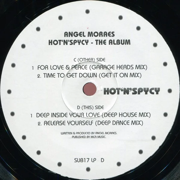 Album cover for Hot 'N' Spycy (The Album) by Angel Moraes