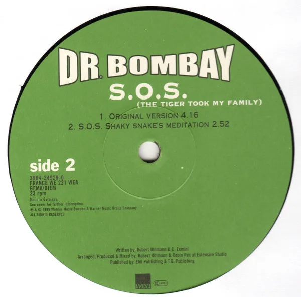 Album cover for S.O.S. (The Tiger Took My Family) by Dr. Bombay