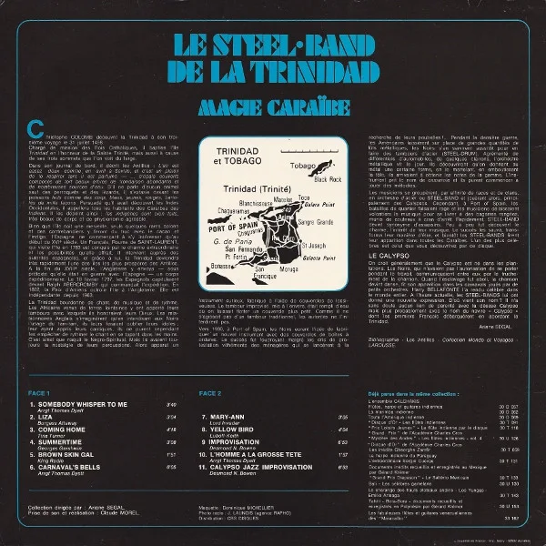 Album cover for Magie Caraïbe by Esso Trinidad Steel Band, The