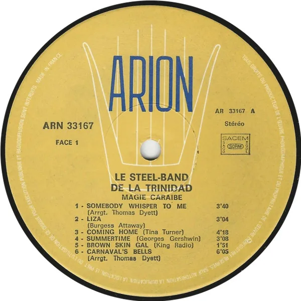 Album cover for Magie Caraïbe by Esso Trinidad Steel Band, The