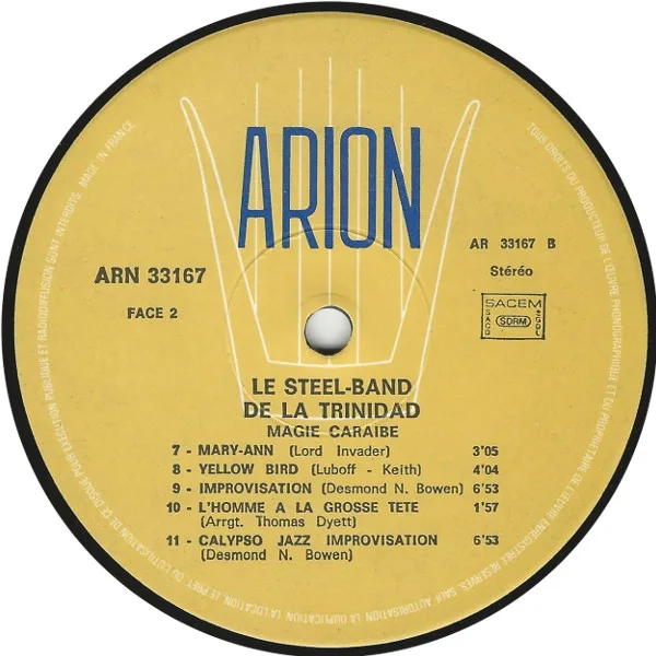 Album cover for Magie Caraïbe by Esso Trinidad Steel Band, The