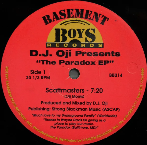 Album cover for The Paradox EP by DJ Oji