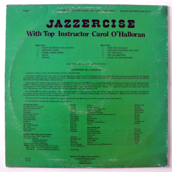 Album cover for Jazzercise - with Top Instructor, Carol O'Halloran by Carol O'Halloran