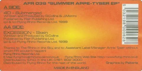 Album cover for Summer Appe-Tyser EP by 4D (3) / Excession