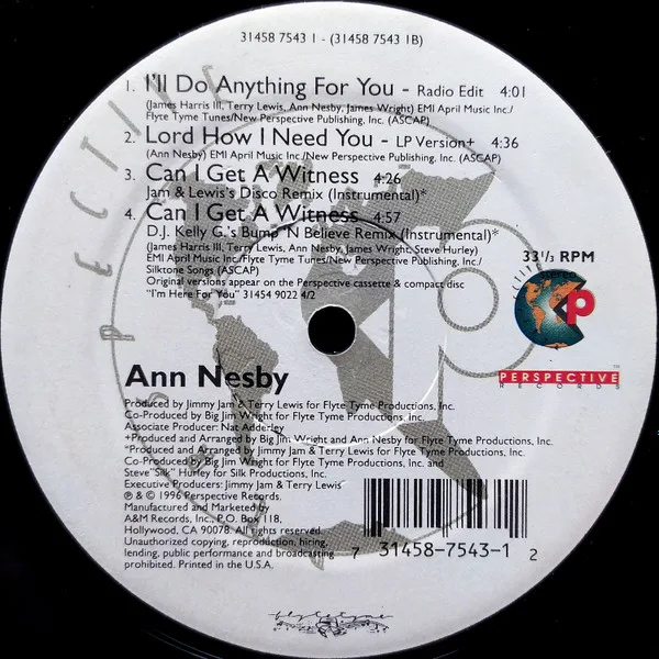 Album cover for Can I Get A Witness by Ann Nesby