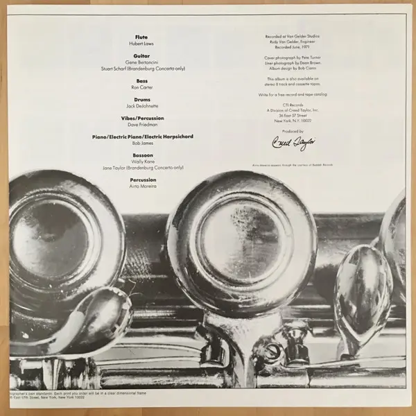 Hubert Laws - The Rite Of Spring, Classical, Jazz, Baroque, Contemporary Jazz, Impressionist, 1978 - CTI Records, Japan, Viny